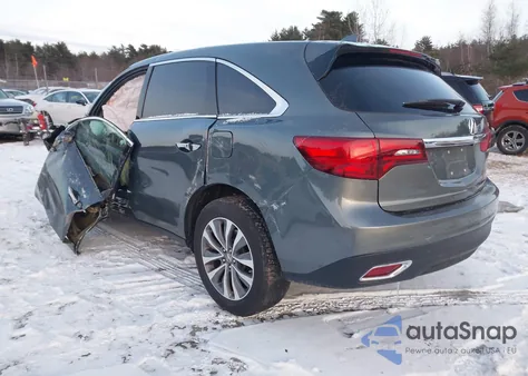 2014 Acura Mdx Technology Package from USA, damaged, VIN 5FRYD4H49EB036797